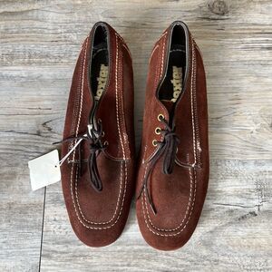 VTG Dexter Mens Bowling Shoes 9.5 Brown Suede Leather Left Hand Made In USA NWT